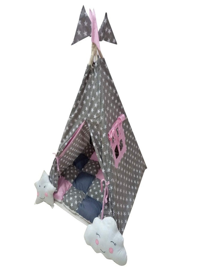 Next Day Art Tent House for Kids Tepee Tent with Padded Mat, Kids Canopy Play Tent, Playard, Playhouse Big Portable Tent for Kids for Indoor and Outdoor - Image 4